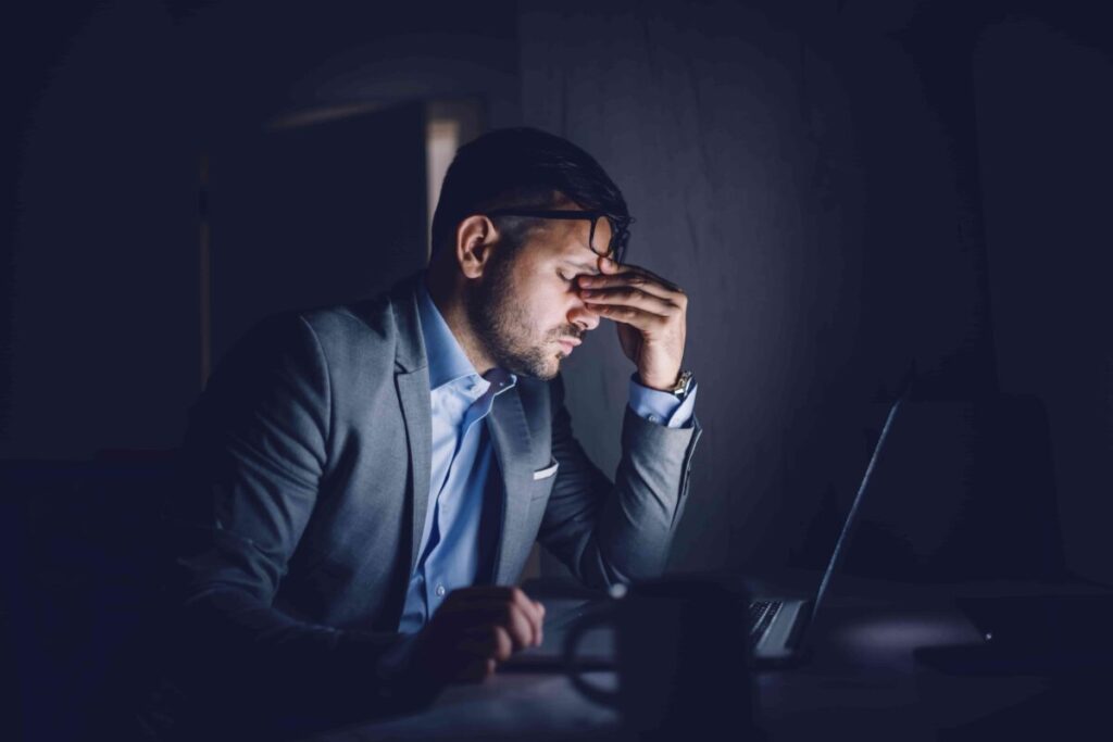 Business Man Stressed