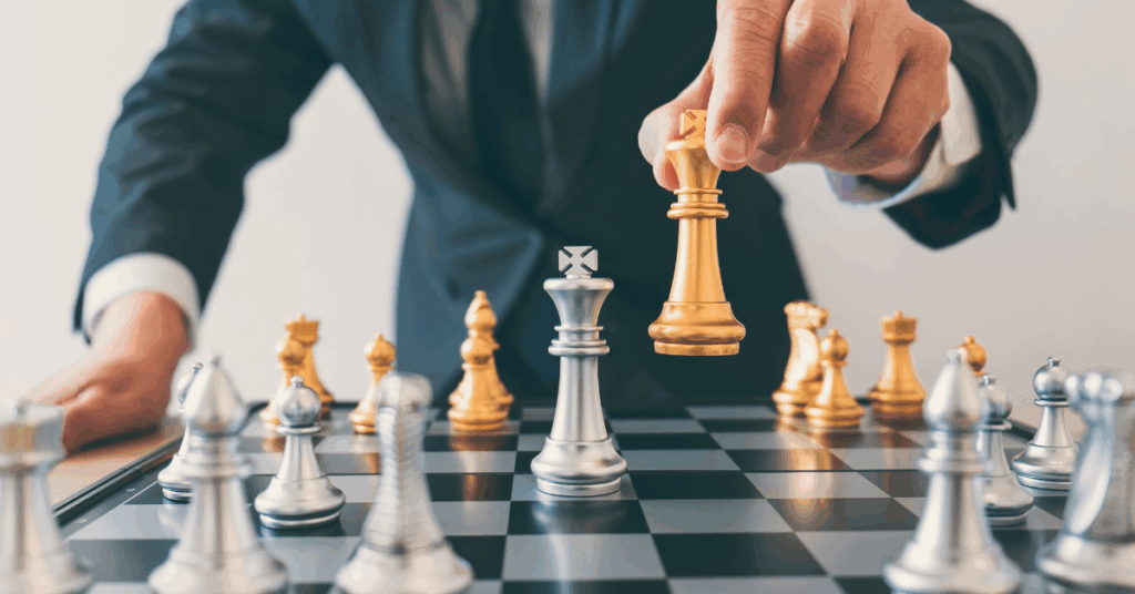 Man playing chess