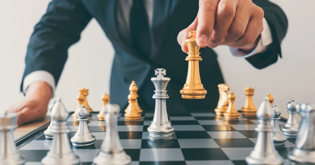 Man playing chess